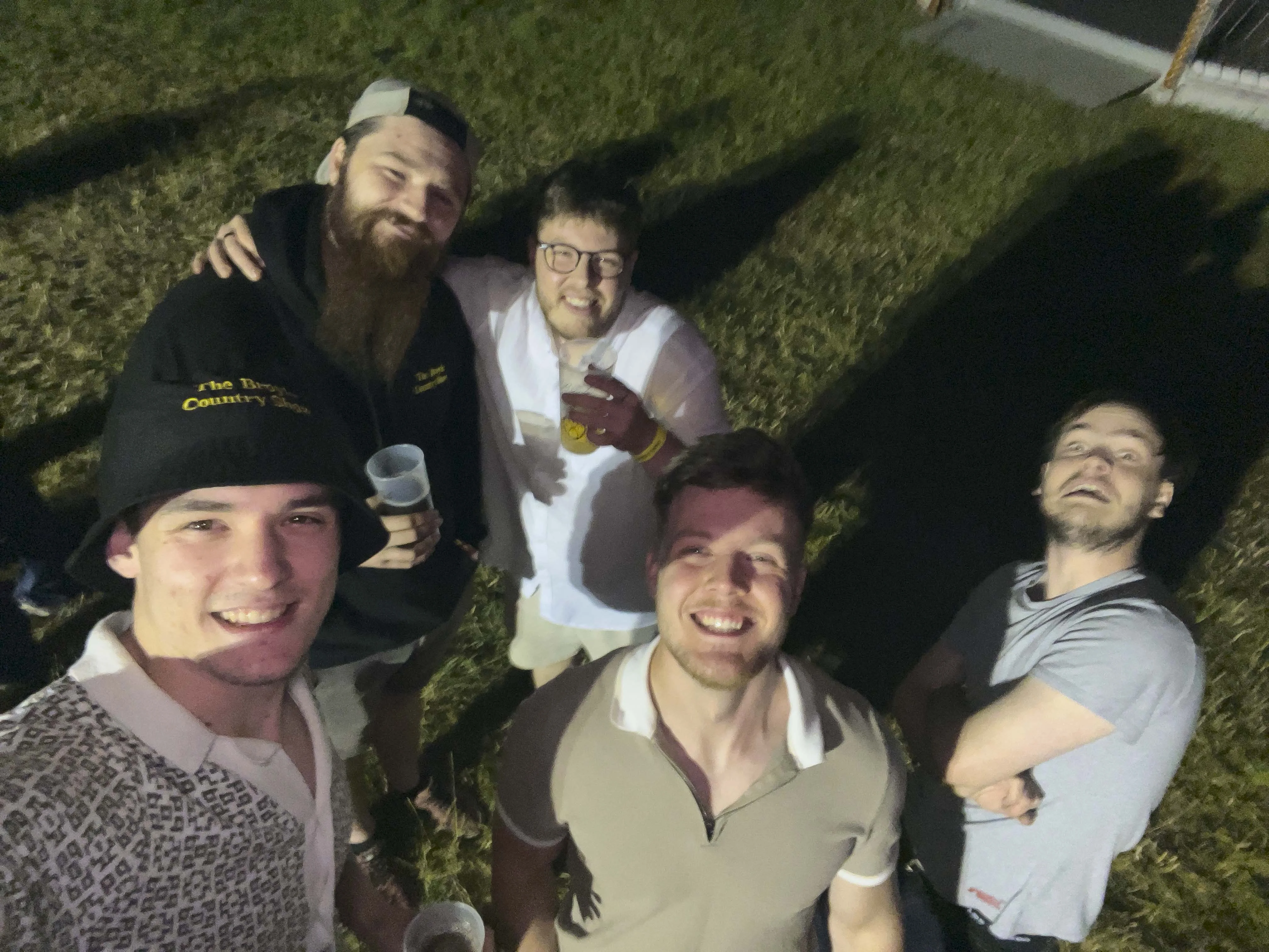 A group selfie with Ryan, Jordan, Toby, Blue and Korben