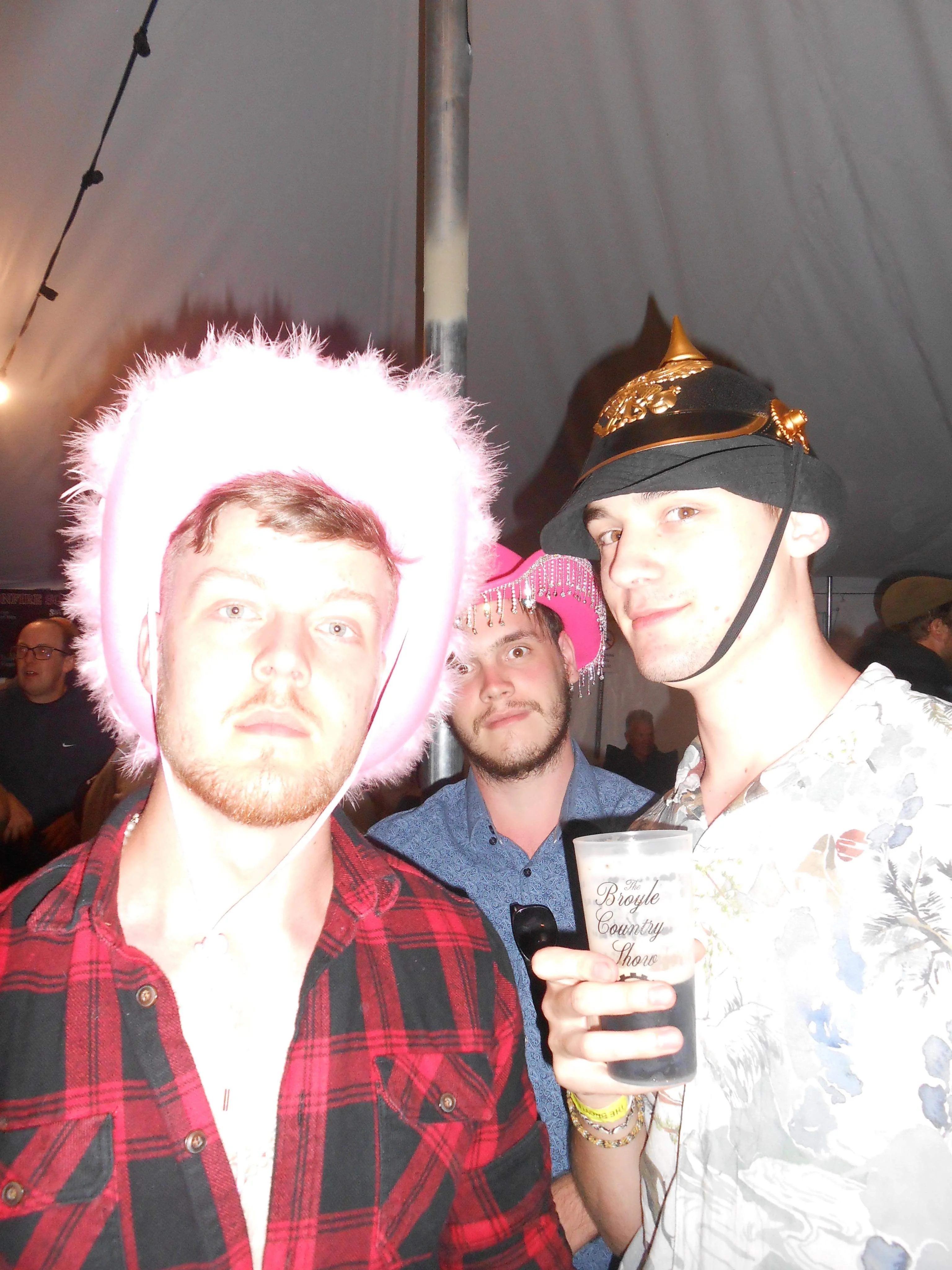 Overexposed photo of Blue, Korben and Ryan