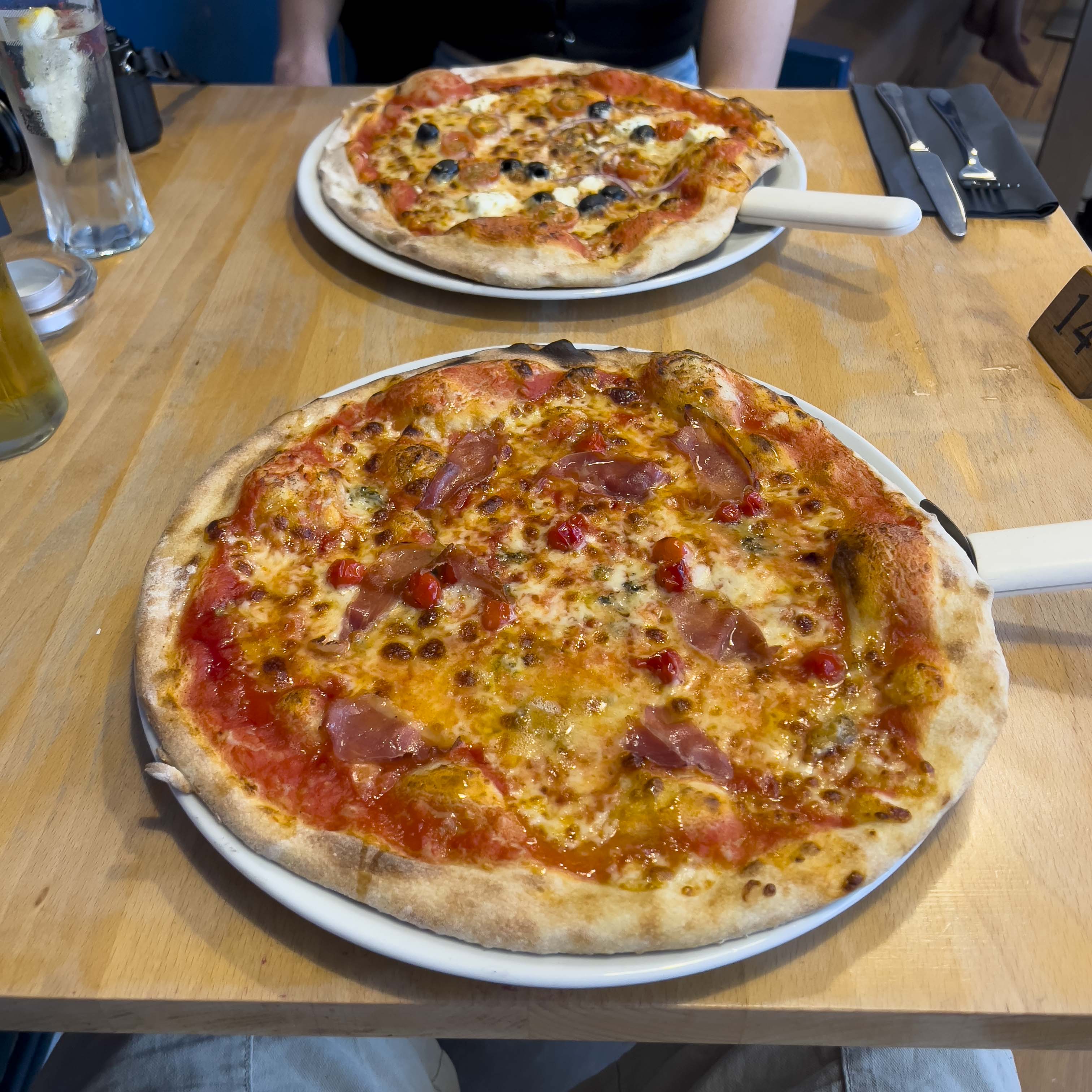 Pizza at La Bocca Looe, Stonebaked Pizza, Cornwall, Looe, Baked Pizza