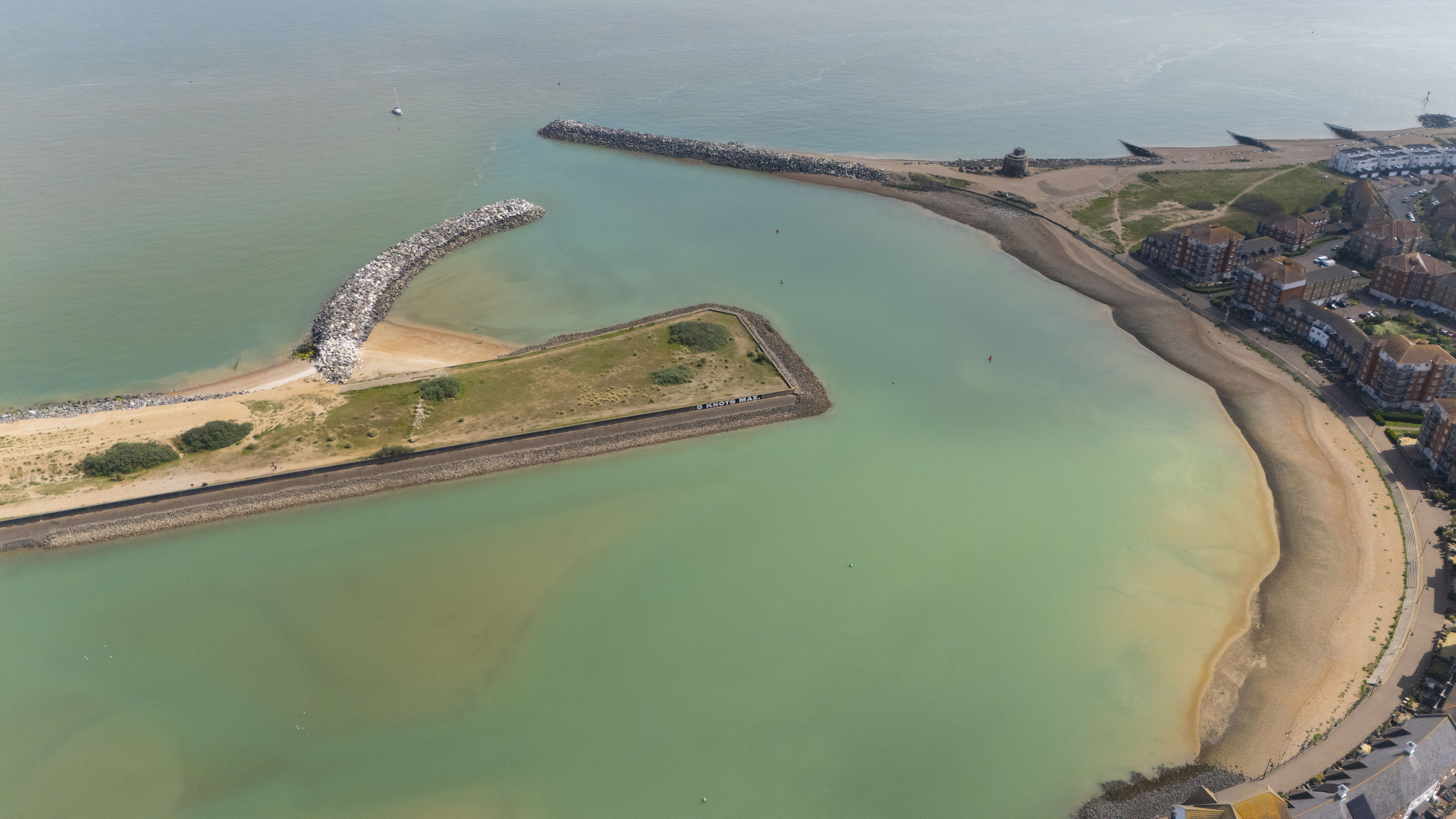 The Harbour front, drone shot