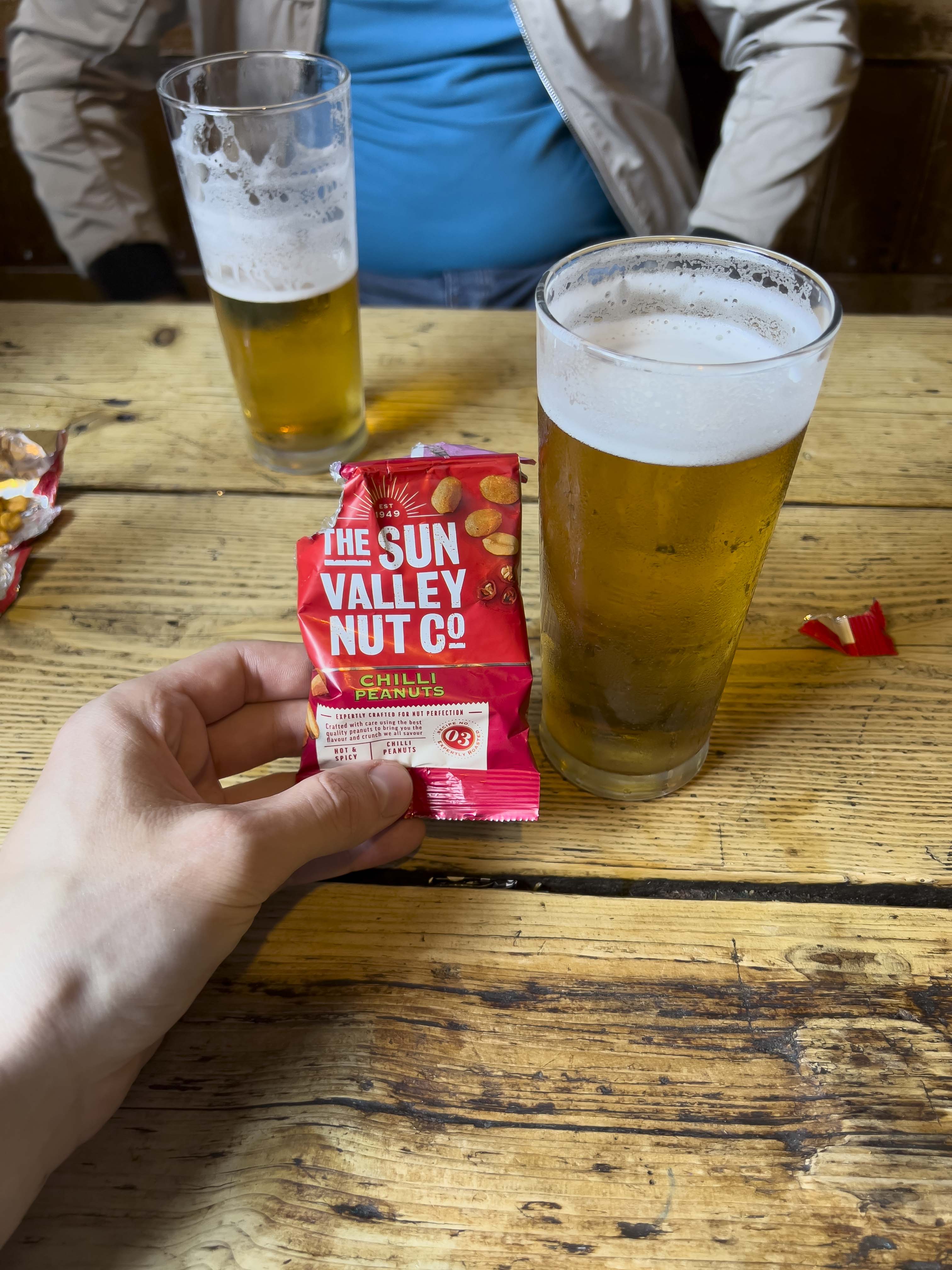 Peanuts and a Pint of Madri