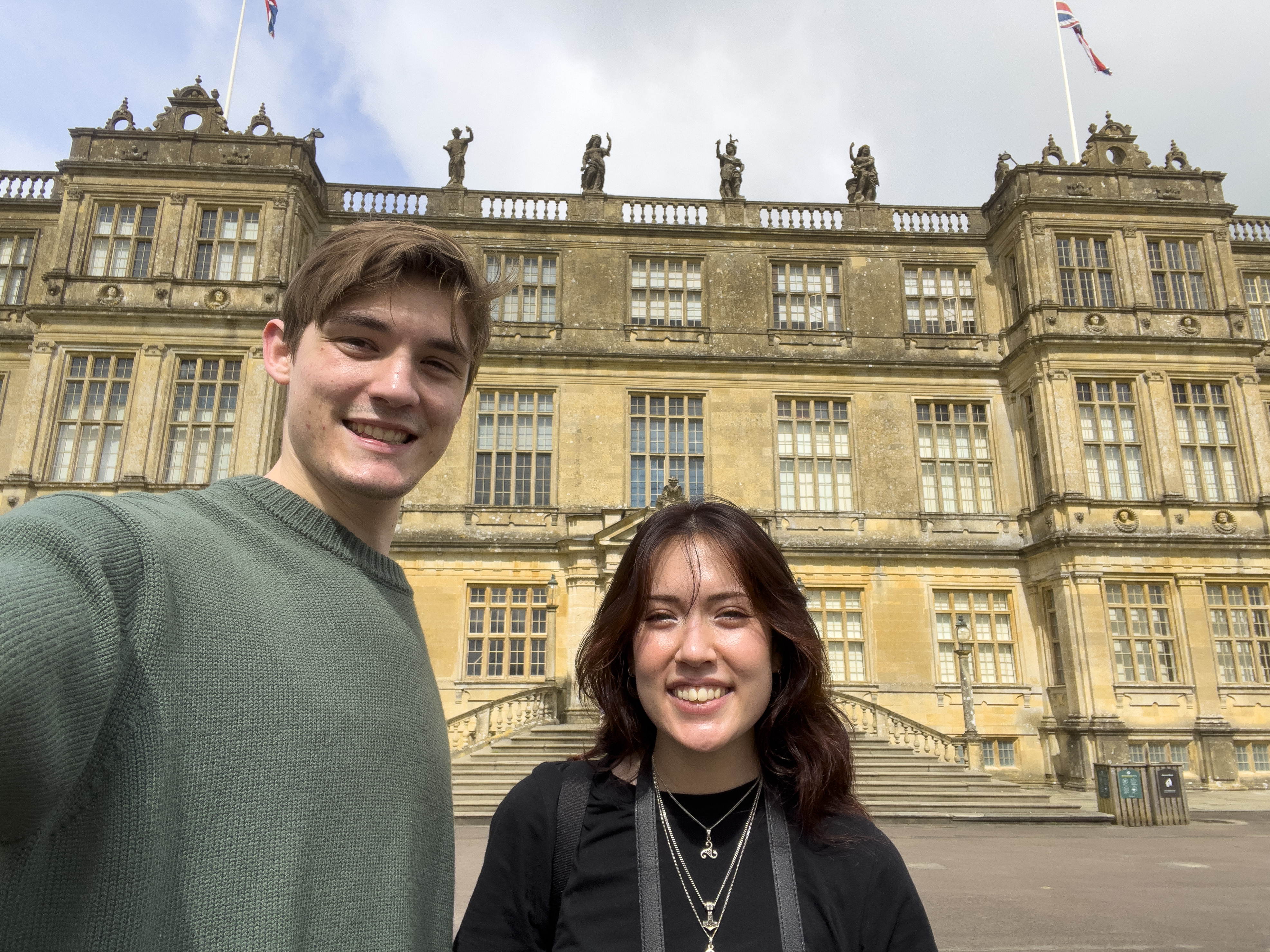 Talli and me infront of the Manor