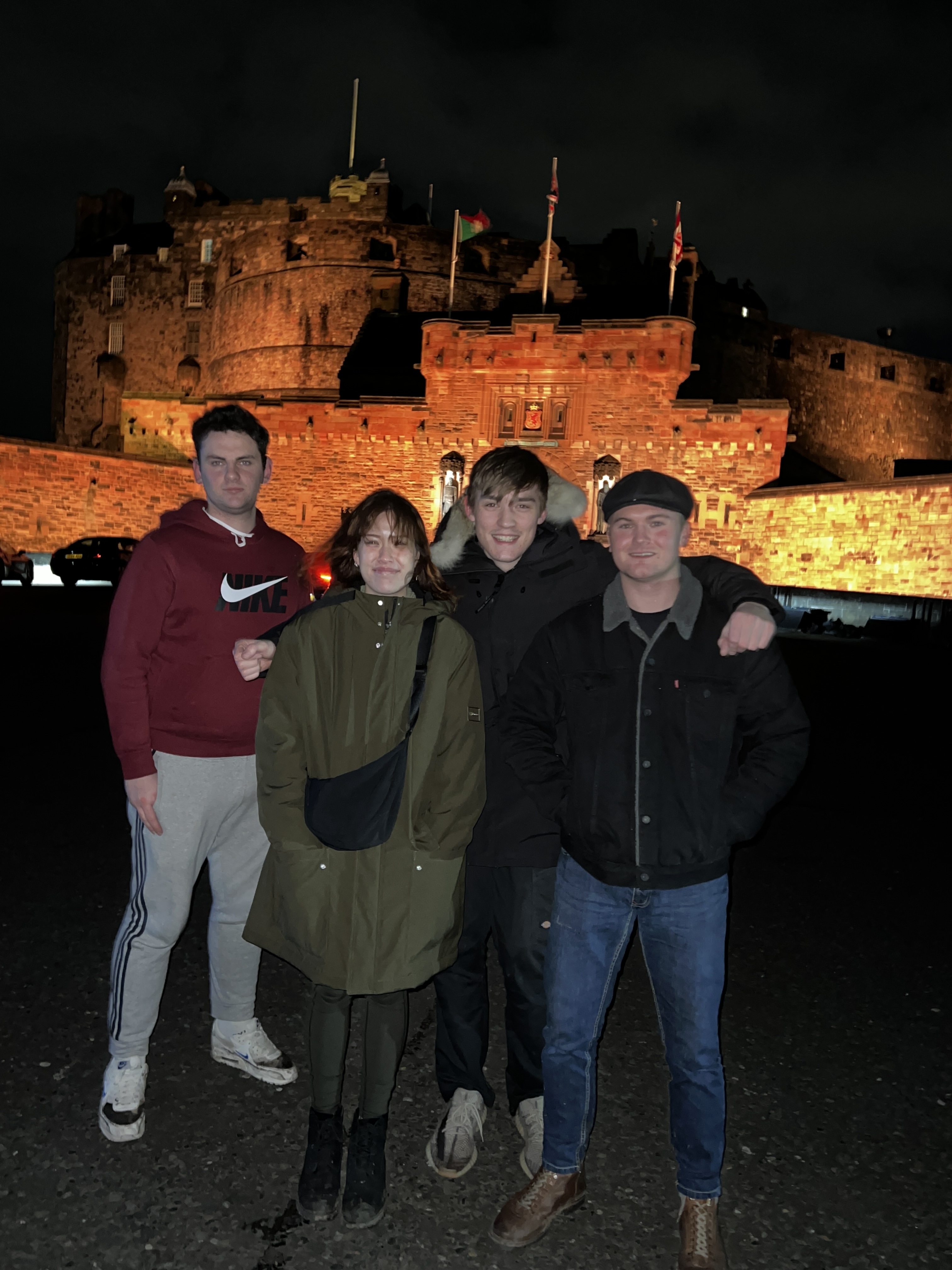 Group photo at Edinburgh Castle