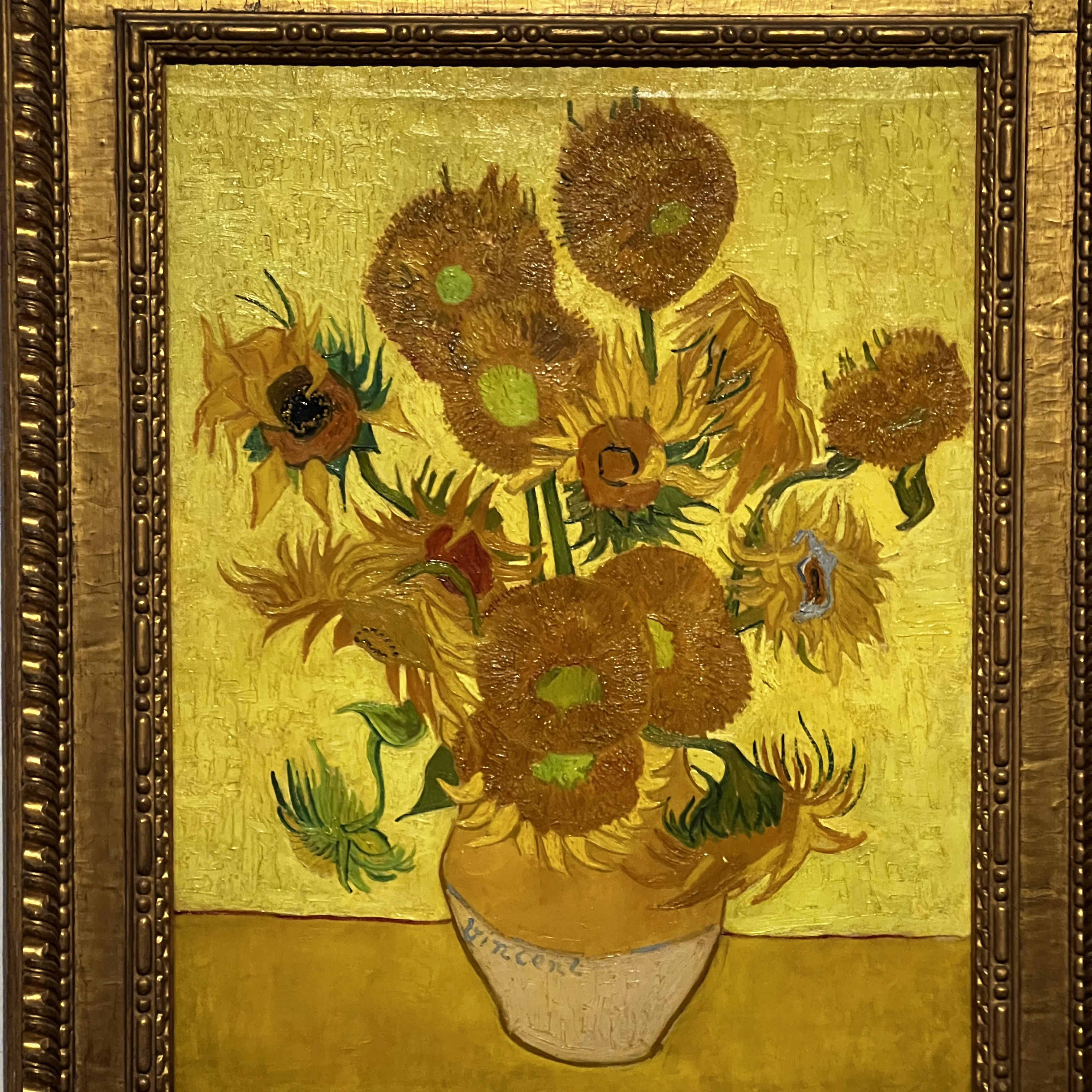 Van Gogh Museum artwork close-up in Amsterdam