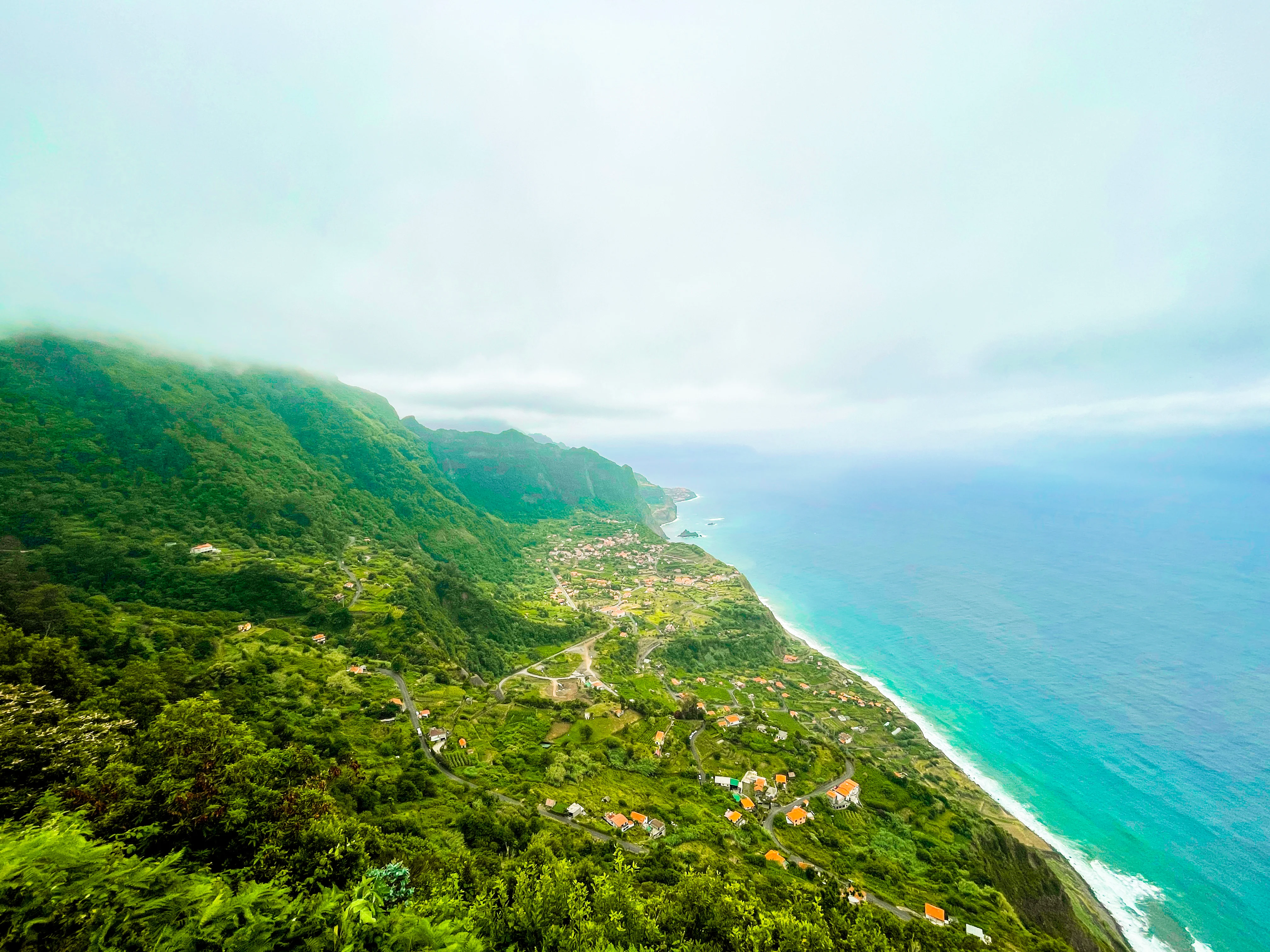 Stunning mountain and ocean views in Madeira