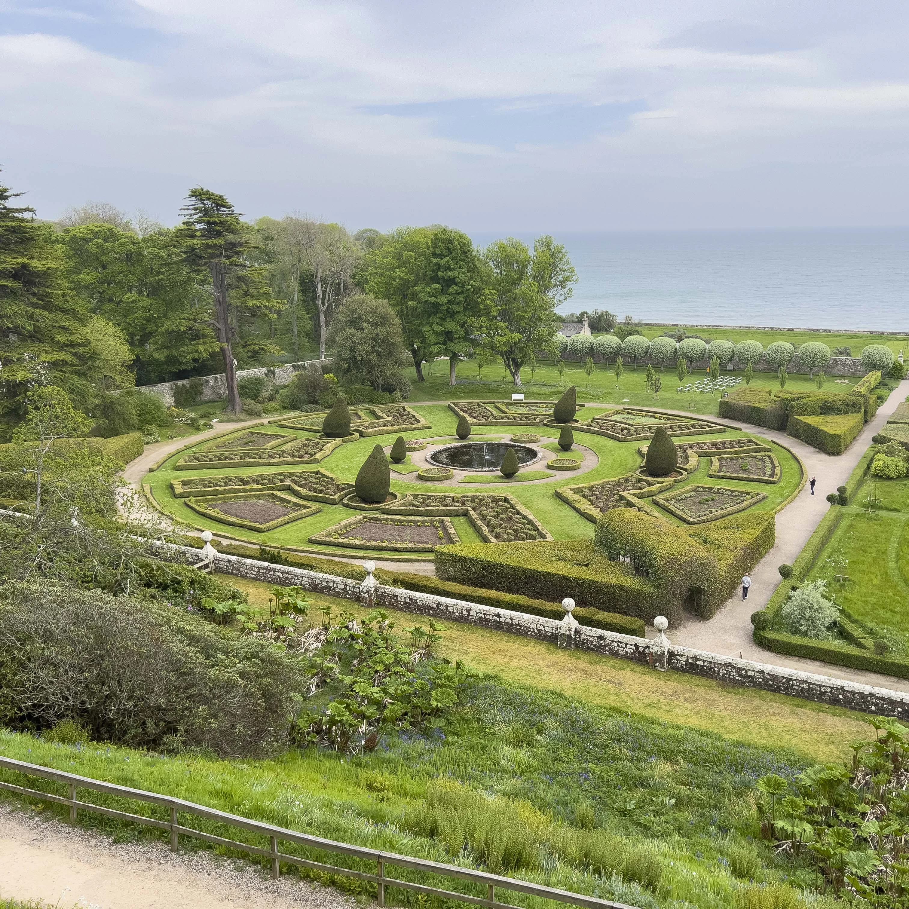 Garden view at Dunrobin Castle